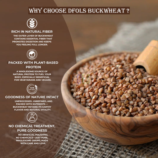 DFOLS Buckwheat Whole Grain Nutty Flavor Cooking 0.55lb 8.82oz 250g そばの実