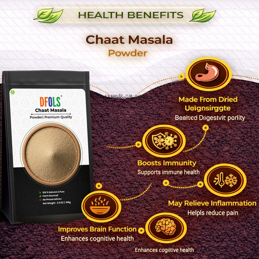Dfols Chaat Masala Powder 100g (3.5oz / 0.22lb) Tangy Indian Spice – チャートマサラ