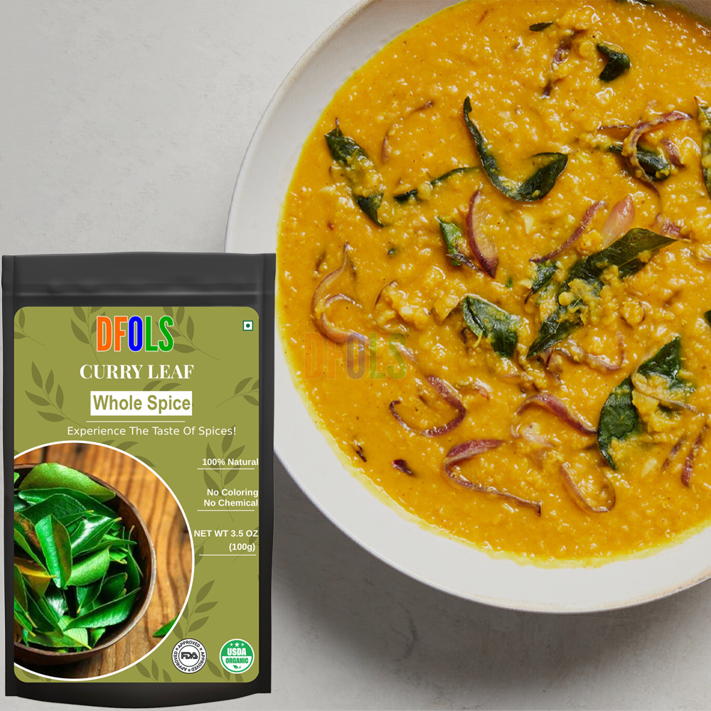 DFOLS Curry Leaf Whole Spice Cooking 0.22lb 3.5oz 100g カレーリーフ