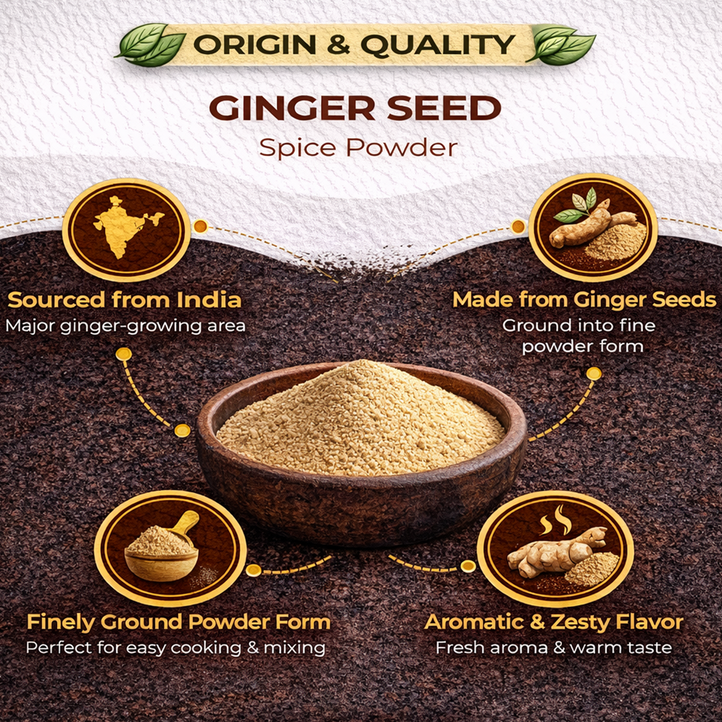 Dfols Ginger Powder 100g (3.5oz / 0.22lb) Pure Natural Indian Spice – ジンジャーパウダー