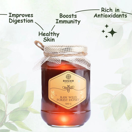 Raw Wild Forest Honey | 100% Pure, Unprocessed & Natural | Rich Aroma, No Added Sugar or Preservatives