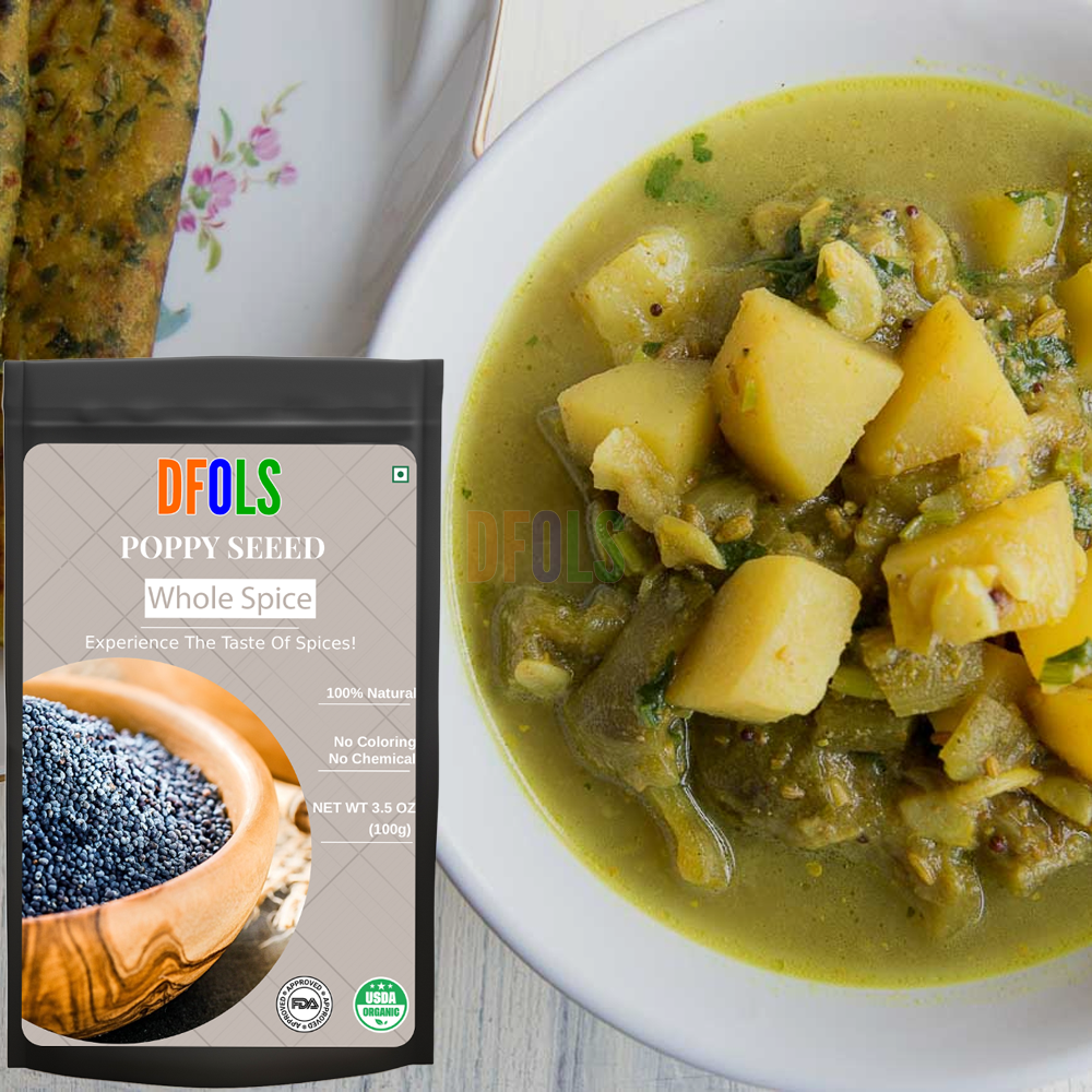 DFOLS Poppy Seed Whole Spice Cooking 0.22lb 3.5oz 100g ケシの実