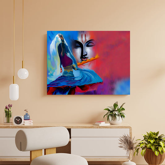 DFOLS Cosmic Drift Canvas Wall Painting – Modern Artistic Home Décor