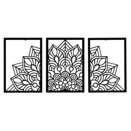 DFOLS Astrava Metal Wall Art – Modern Floral Laser Cut Décor