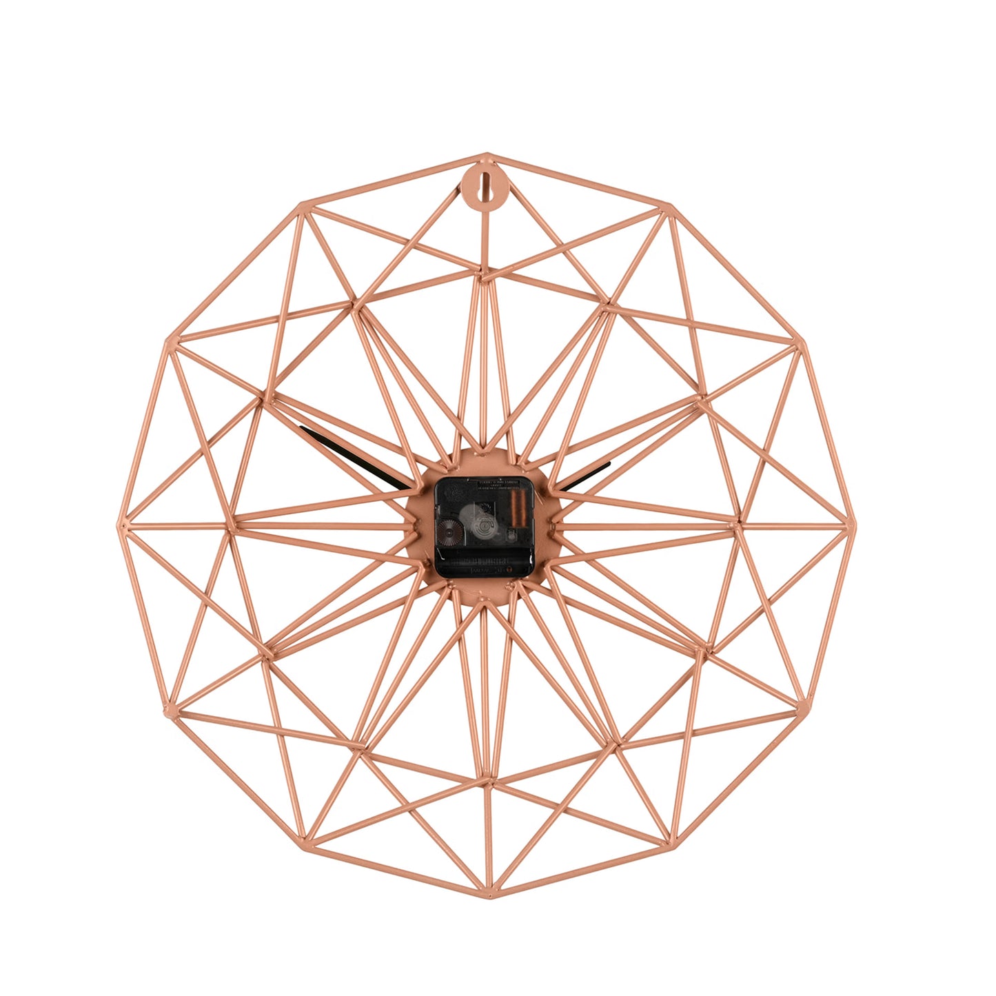 DFOLS Cirqlo Modern Metal Wall Clock – Peach Finish 20 Inch