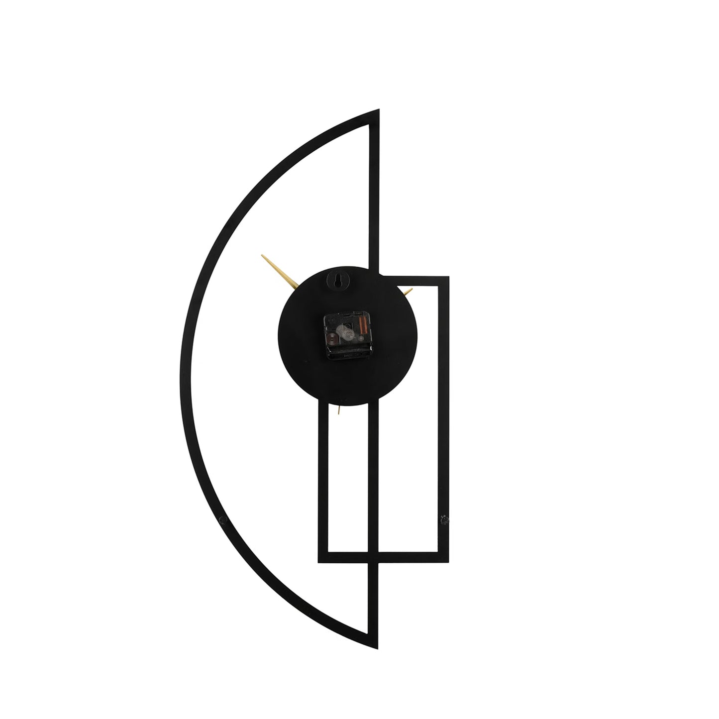 DFOLS Zentik Metal Wall Clock – Abstract Black 26 Inch