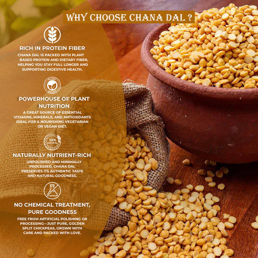 DFOLS Chana Dal Split Chickpeas Protein Rich 0.55lb 8.82oz 250g ヒヨコ豆ダール