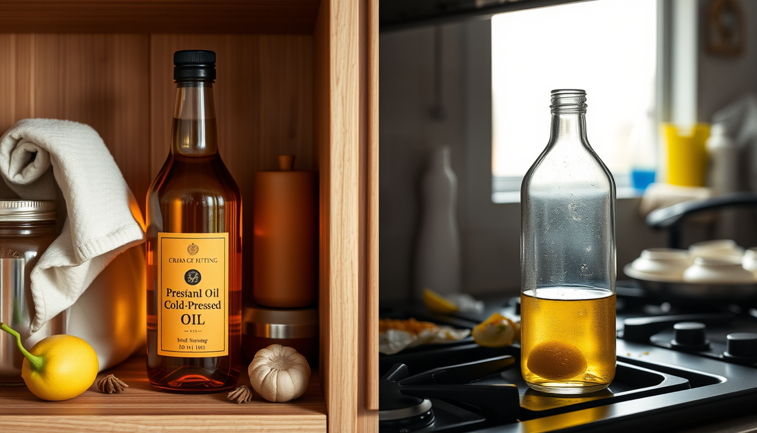 🧴 Cooking Oil Storage Mistakes That Reduce Nutrition & Increase Toxins