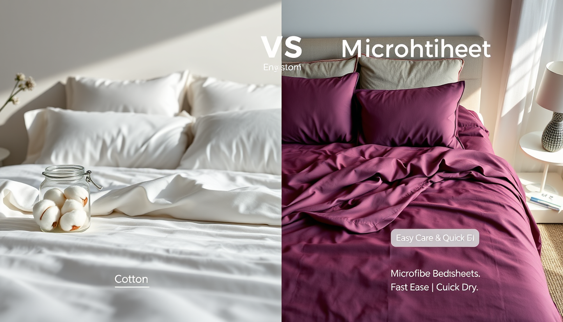 🛏️ Cotton vs Microfiber Bedsheets Which Is Better for Your Sleep?