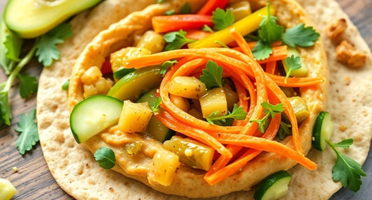 🥪 Fermented Pickle & Hummus Sandwich Wrap