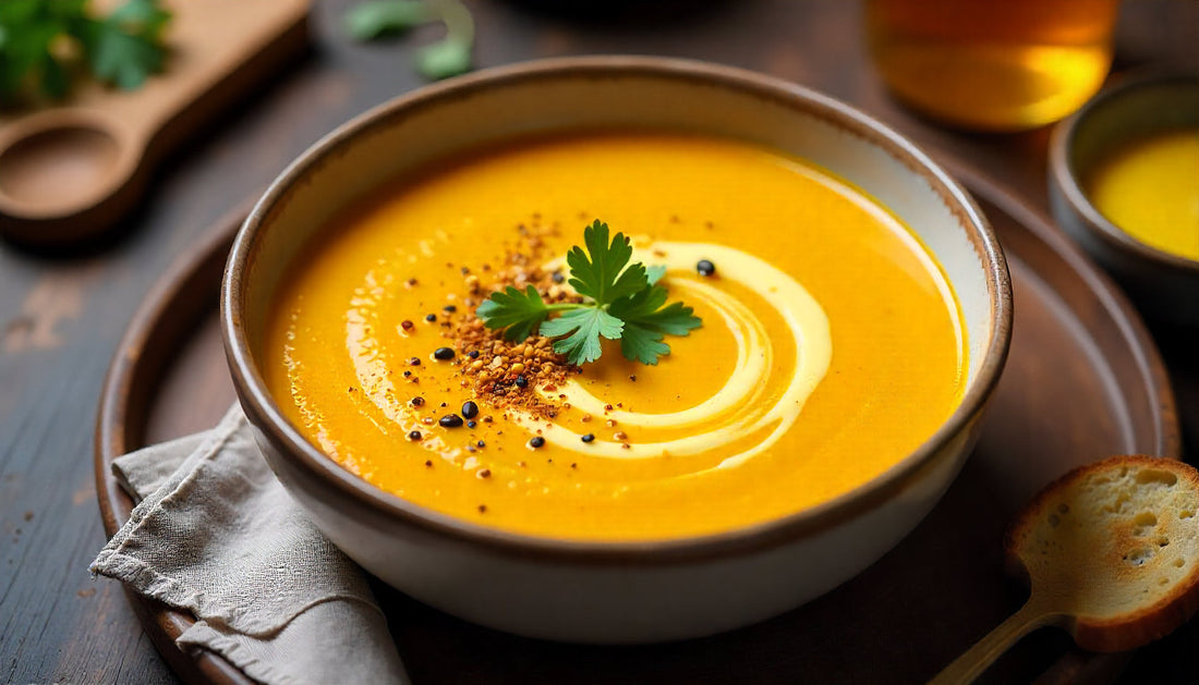 🍼 Golden Turmeric Lentil Soup with A2 Ghee Tadka