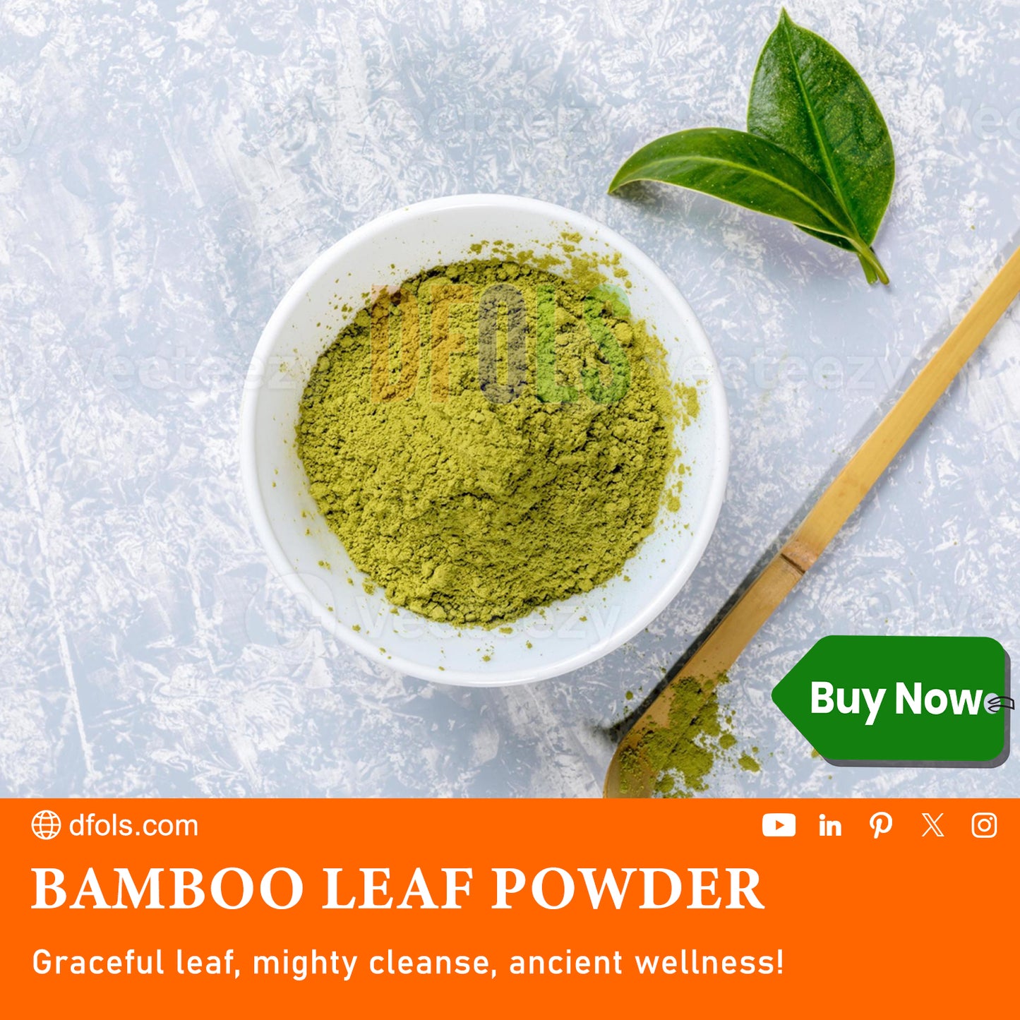 Bamboo Leaf Powder – Natural Detox & Immune Support Supplement | High in Antioxidants, Chlorophyll & Silica | Boosts Vitality, Skin Health & Daily Wellness