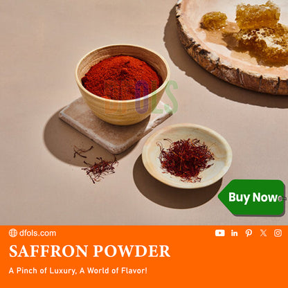 Premium Organic Super Negin Saffron Threads | 100% Pure Red Grade A+ | Non-GMO Certified | Ideal for Tea, Paella, Biryani, Rice, Desserts, Golden Milk, Risotto & Everyday Cooking - DFOLS