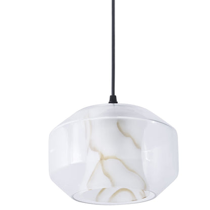 DFOLS Ada Glass Hanging Pendant Light – Modern Clear Finish
