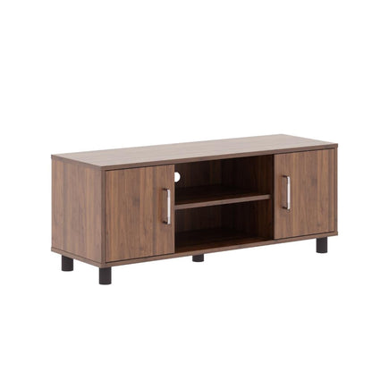 DFOLS Fortnite Modern Engineered Wood TV Unit with Storage Shelves