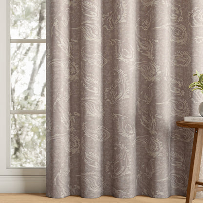 DFOLS Cannon Designer Jacquard Blackout Curtains – Premium Woven Door Curtain Set