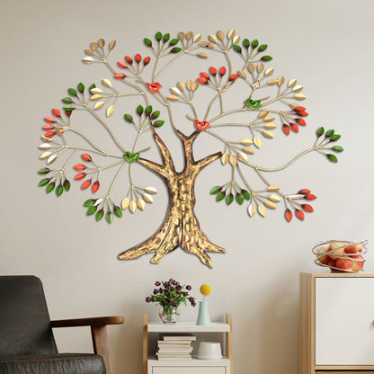 DFOLS Nature Tree Metal Wall Art – Luxury Multicolor Décor