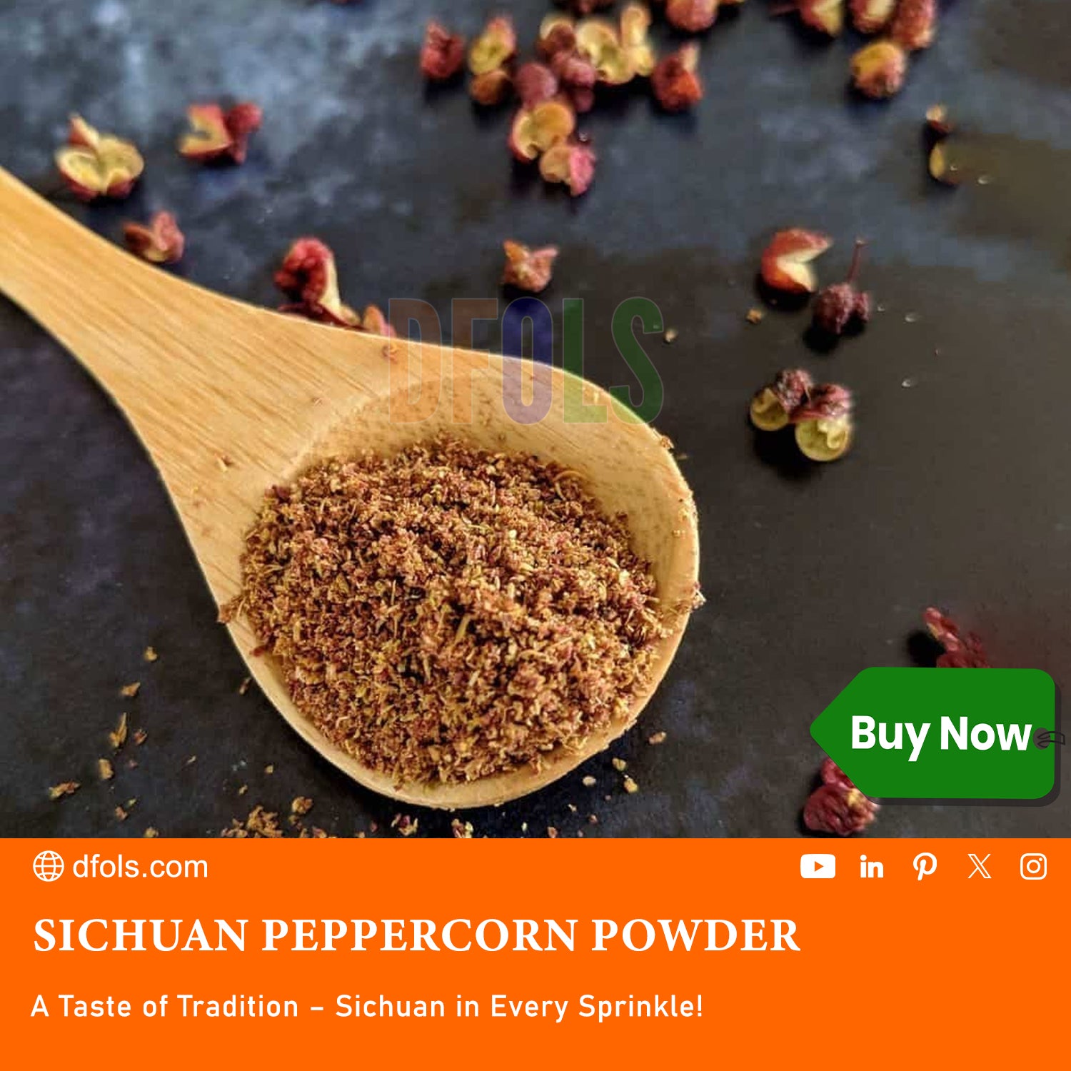 Sichuan Peppercorns , Authentic Szechuan Red Peppercorn, Numbing and Tingle Effect, Less Seeds, Strong Flavor, Essential for Mapo Tofu, Kung Pao Chicken and Asine Cusine. - DFOLS