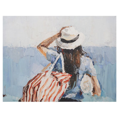 DFOLS Beach Vacation Dreams Canvas Wall Painting – Coastal Abstract Art