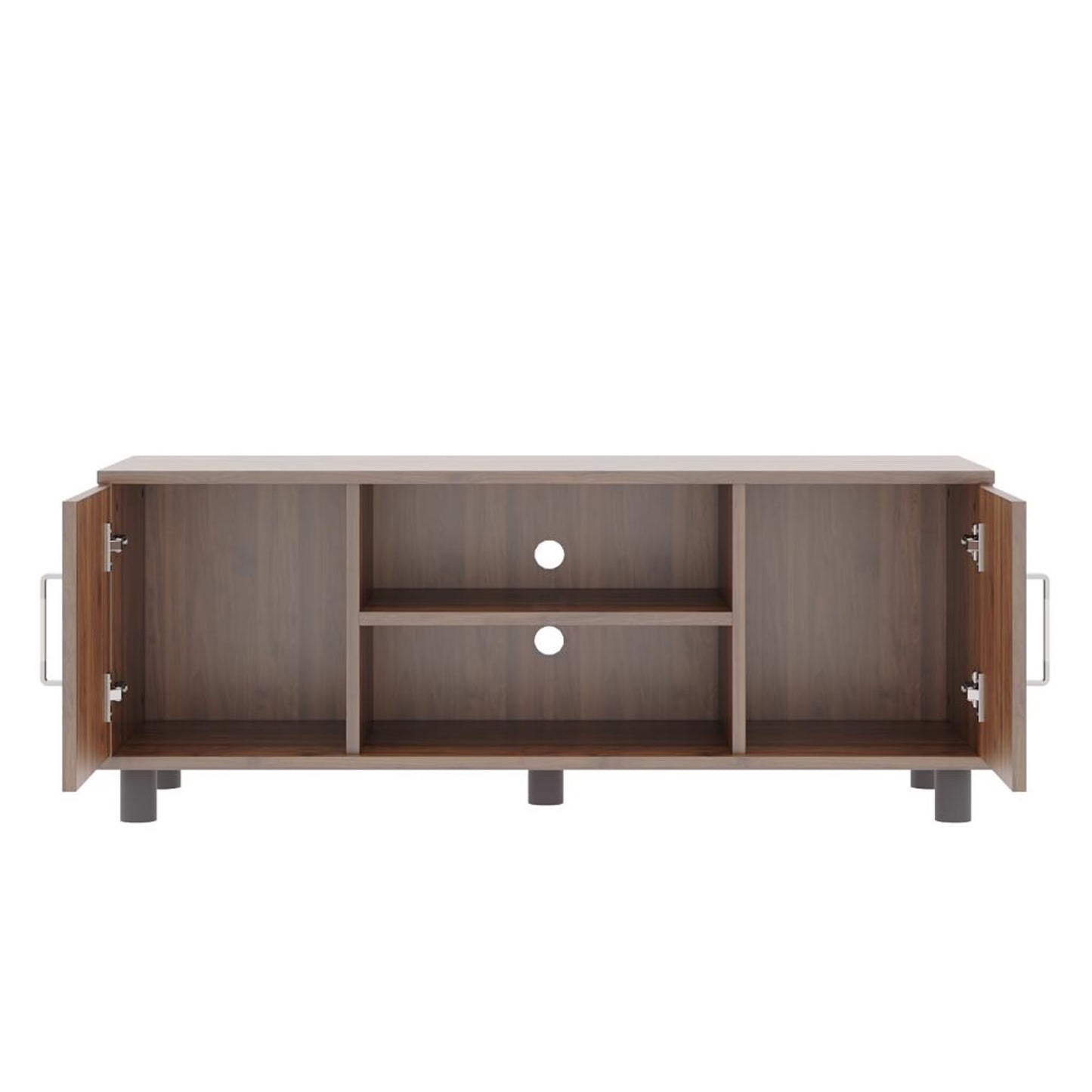 DFOLS Fortnite Modern Engineered Wood TV Unit with Storage Shelves