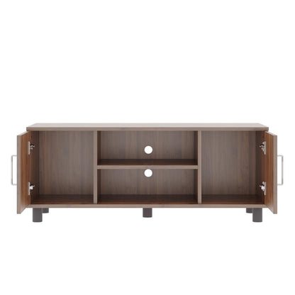 DFOLS Fortnite Modern Engineered Wood TV Unit with Storage Shelves
