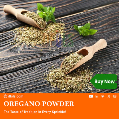 Organic Oregano Ground – Pure Dried Oregano Herb Leaves Powder | Natural, Aromatic Spice for Cooking | Perfect for Pizza, Pasta, Soups, Sauces, Marinades & Mediterranean Dishes - DFOLS