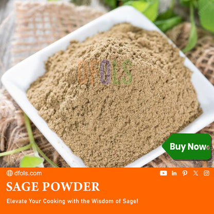 Saga Powder - All-Natural Herbal Powder for Cooking & Wellness - Vegan, Gluten-Free & Freshly Ground. - DFOLS