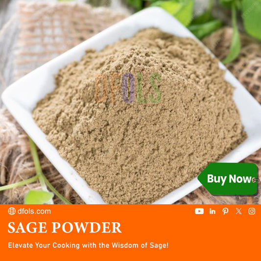 Saga Powder - All-Natural Herbal Powder for Cooking & Wellness - Vegan, Gluten-Free & Freshly Ground. - DFOLS