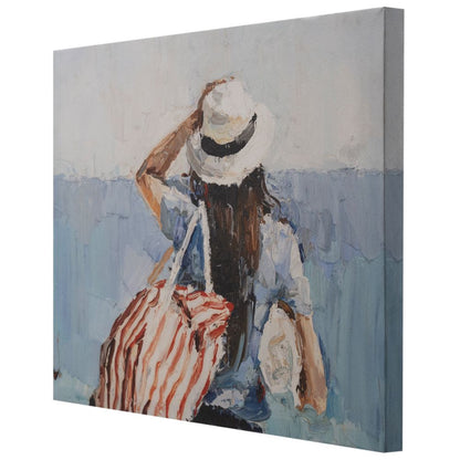 DFOLS Beach Vacation Dreams Canvas Wall Painting – Coastal Abstract Art