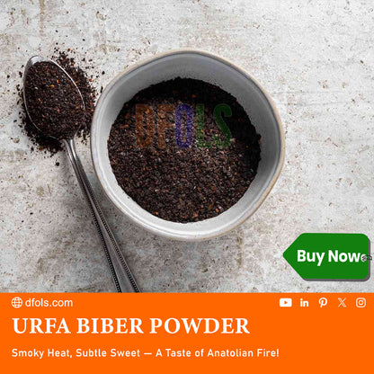 Organic Urfa Biber Powder – 100g Turkish Chili with Smoky, Mild Heat & Natural Sweetness | Pure, Premium Spice for Cooking & Seasoning - DFOLS