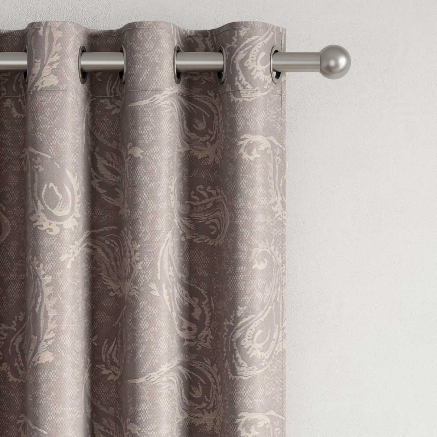 DFOLS Cannon Designer Jacquard Blackout Curtains – Premium Woven Door Curtain Set