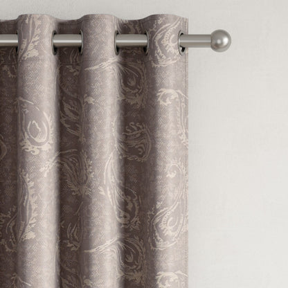 DFOLS Cannon Designer Jacquard Blackout Curtains – Premium Woven Door Curtain Set