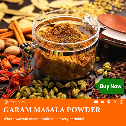 Organic Garam Masala , Northern Indian Spice Blend, Richly Spicy But Not Hot, Kosher, Non ETO - DFOLS