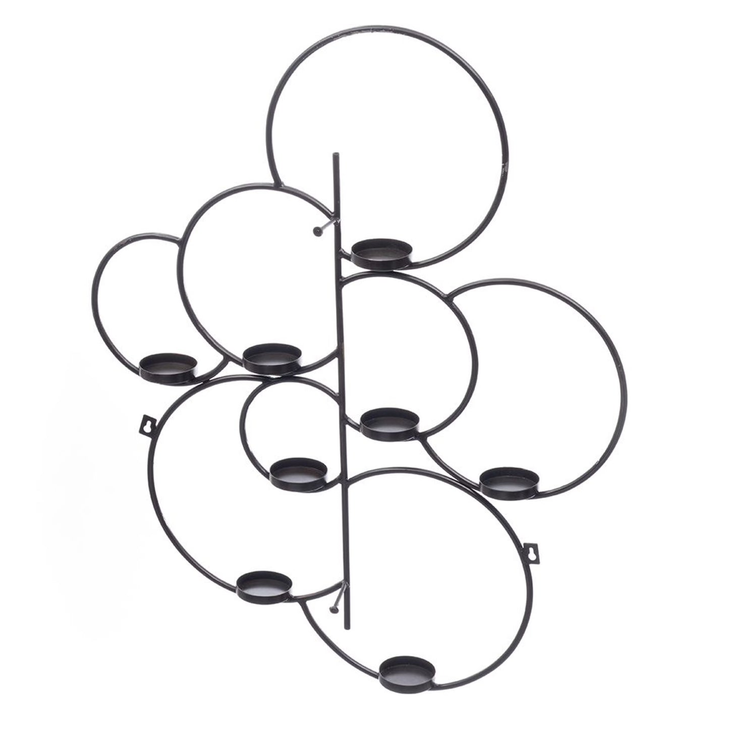 DFOLS Gold Metal Wall Rings Candle Holder – Modern Decorative Wall Accent