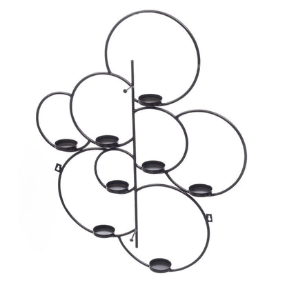 DFOLS Gold Metal Wall Rings Candle Holder – Modern Decorative Wall Accent