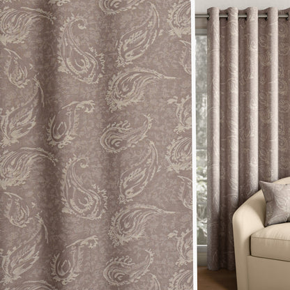 DFOLS Cannon Designer Jacquard Blackout Curtains – Premium Woven Door Curtain Set