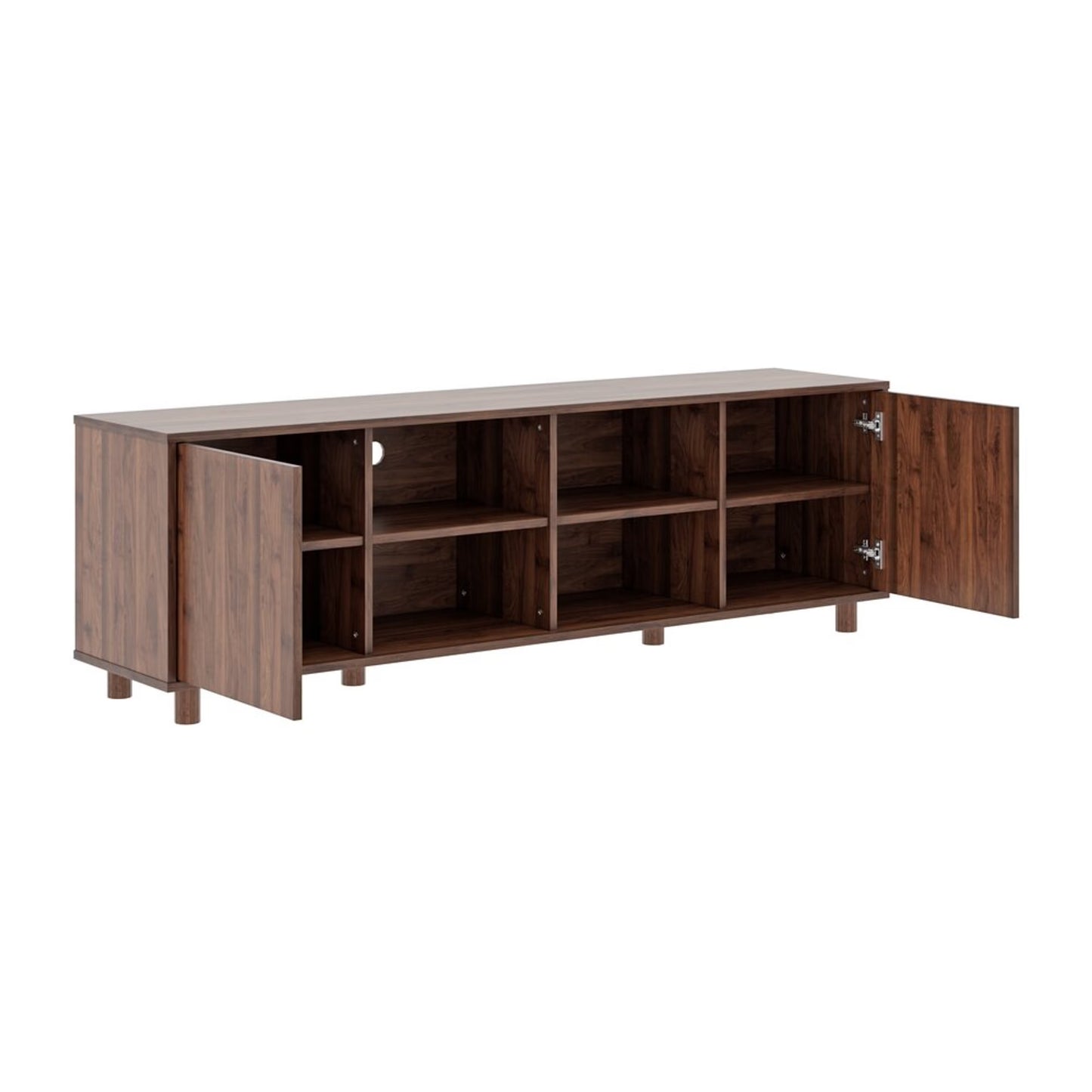 DFOLS Peppa Modern Engineered Wood TV Unit with Storage Cabinet