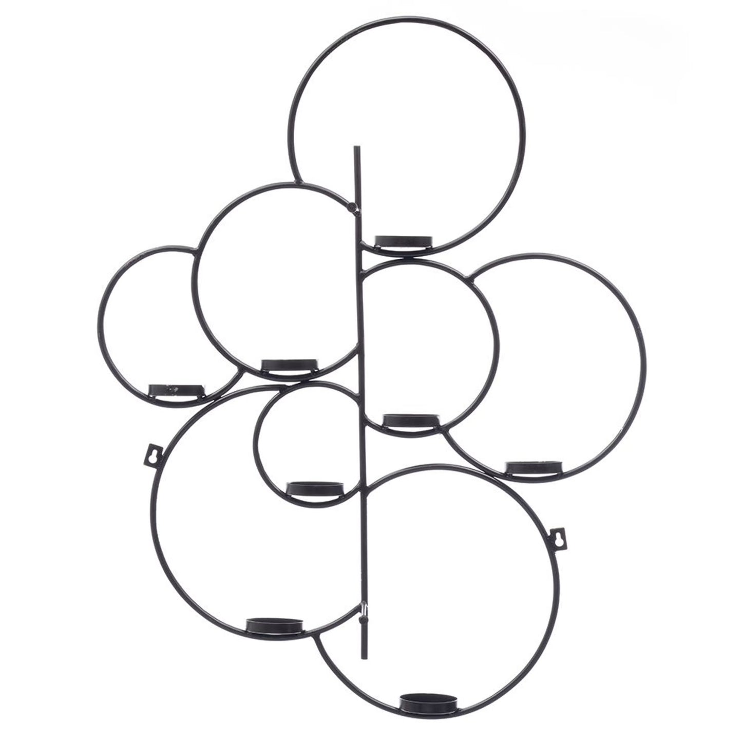 DFOLS Gold Metal Wall Rings Candle Holder – Modern Decorative Wall Accent