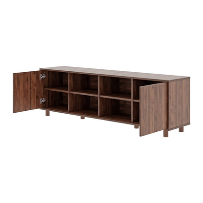 DFOLS Peppa Modern Engineered Wood TV Unit with Storage Cabinet