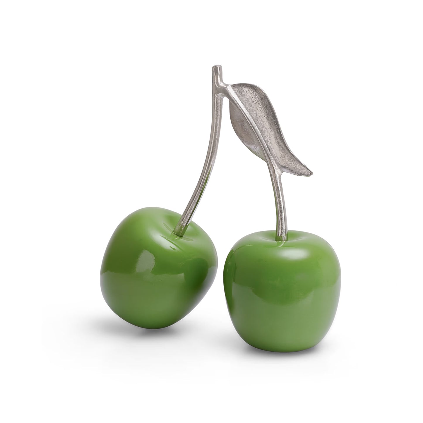 DFOLS Abstract Green Cherry Metal Showpiece – Modern Tabletop Home Décor