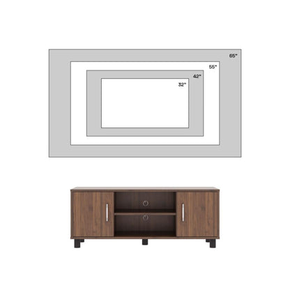 DFOLS Fortnite Modern Engineered Wood TV Unit with Storage Shelves