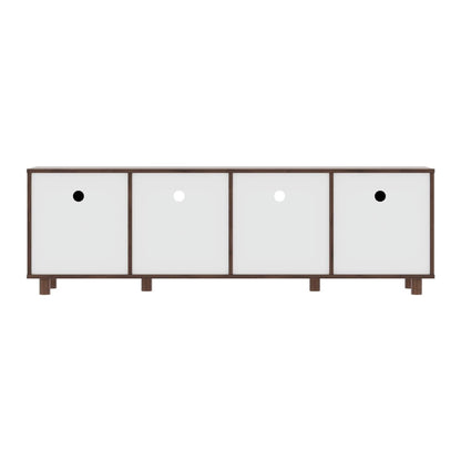 DFOLS Peppa Modern Engineered Wood TV Unit with Storage Cabinet