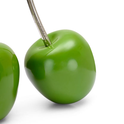 DFOLS Abstract Green Cherry Metal Showpiece – Modern Tabletop Home Décor