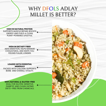 DFOLS Organic Adlay Millet | Natural, Gluten-Free Ancient Grain | High Fiber & Protein | Pesticide-Free, Hand-Picked Premium Millet for Healthy Cooking