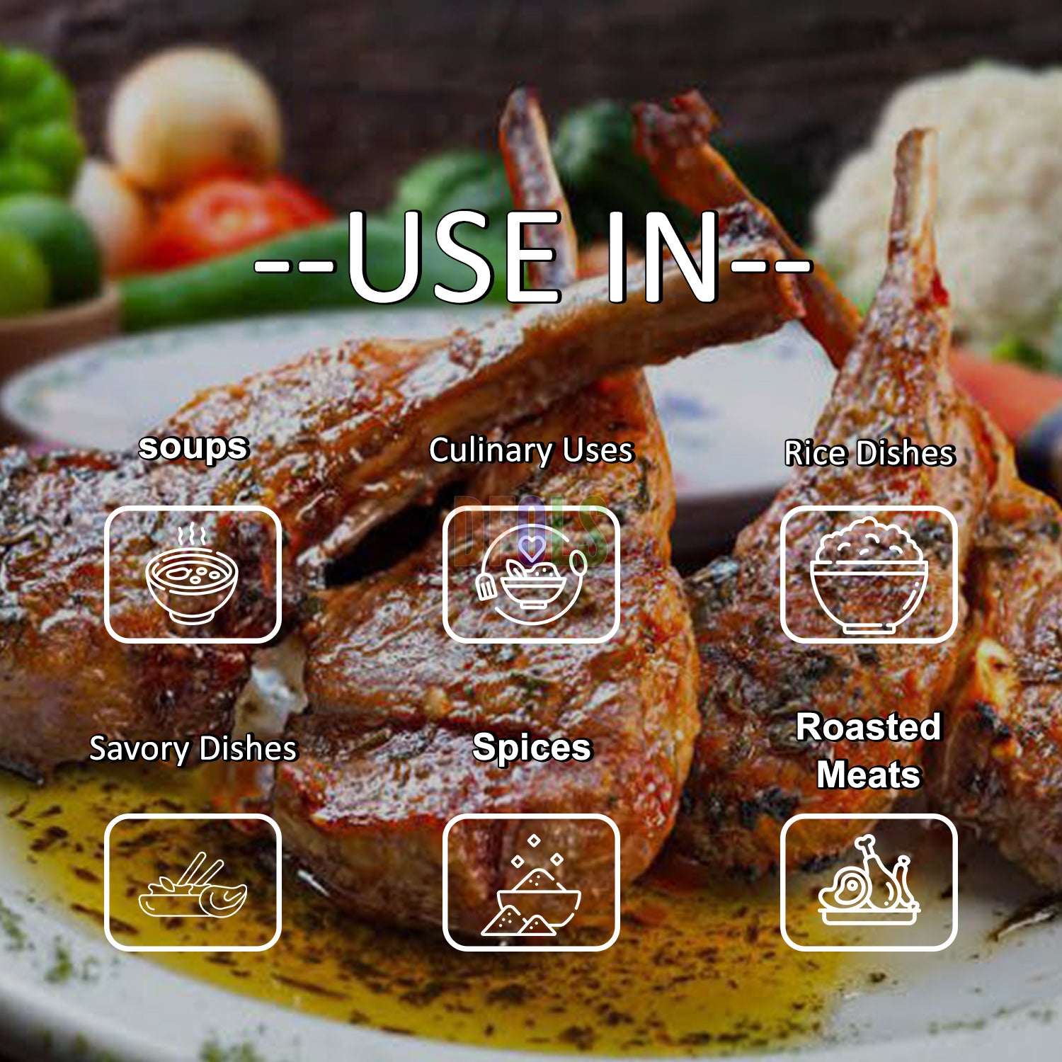 Advieh Seasoning – Premium Persian Spice Blend | Aromatic, Floral & Sweet Flavor | Authentic Middle Eastern Mix for Rice, Stews, Soups, Kebabs & Home Cooking - DFOLS