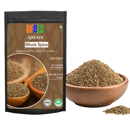 DFOLS Ajwain Whole Spice Cooking 0.22lb 3.5oz 100g アジョワンパウダー