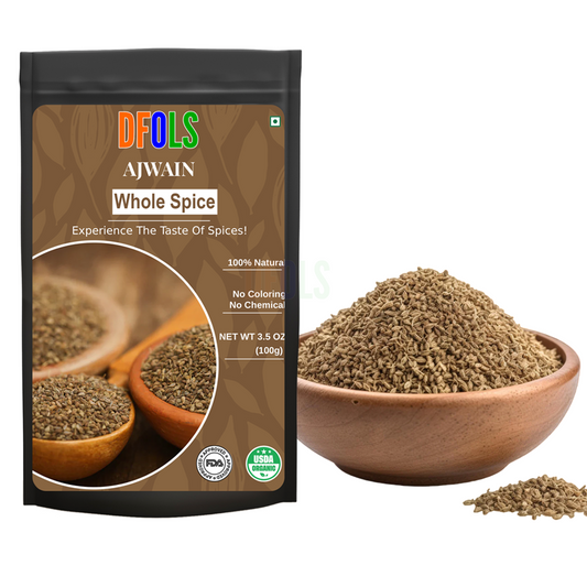 DFOLS Ajwain Whole Spice Cooking 0.22lb 3.5oz 100g アジョワンパウダー