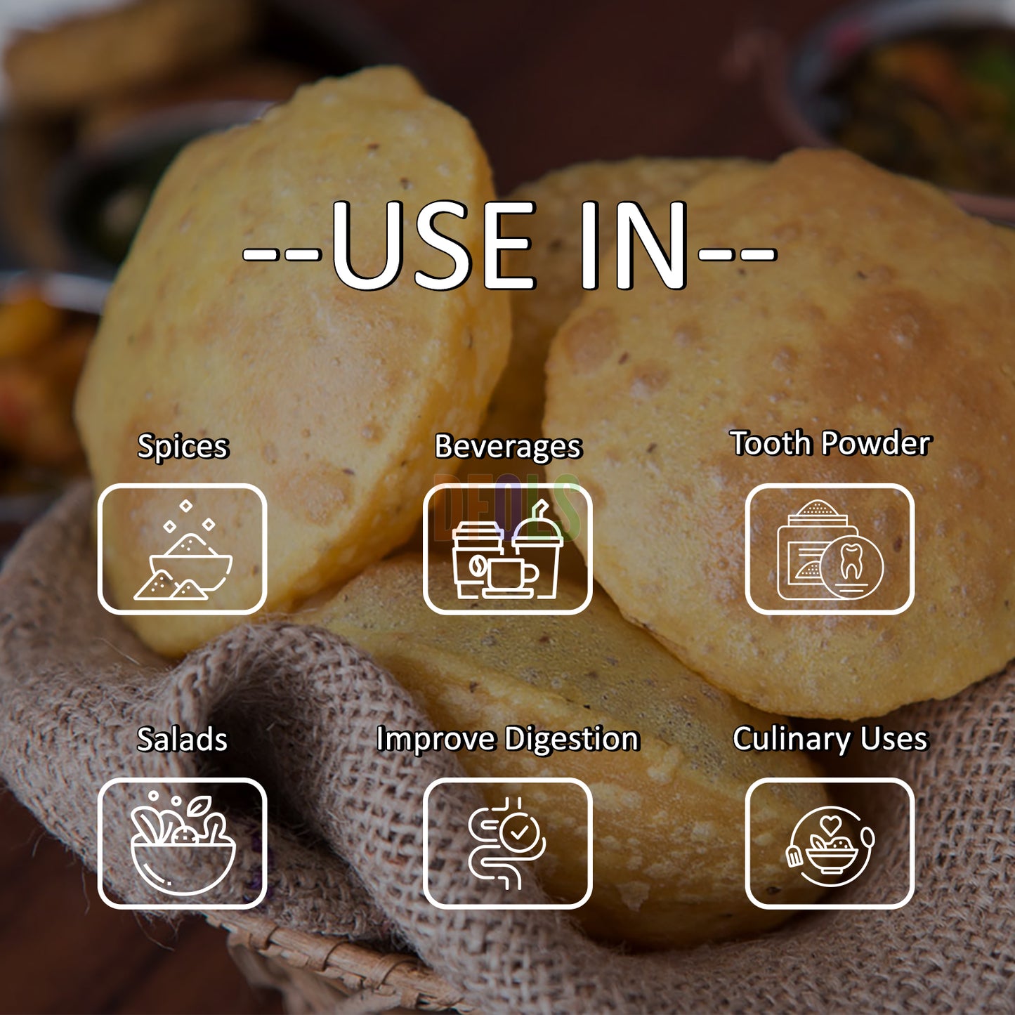 Ajwain Seed Powder | Premium Carom Spice | Freshly Ground, Aromatic & Nutrient-Rich | Enhances Flavor, Aids Digestion, Perfect for Indian Cooking, Seasoning & Everyday Kitchen Use - DFOLS