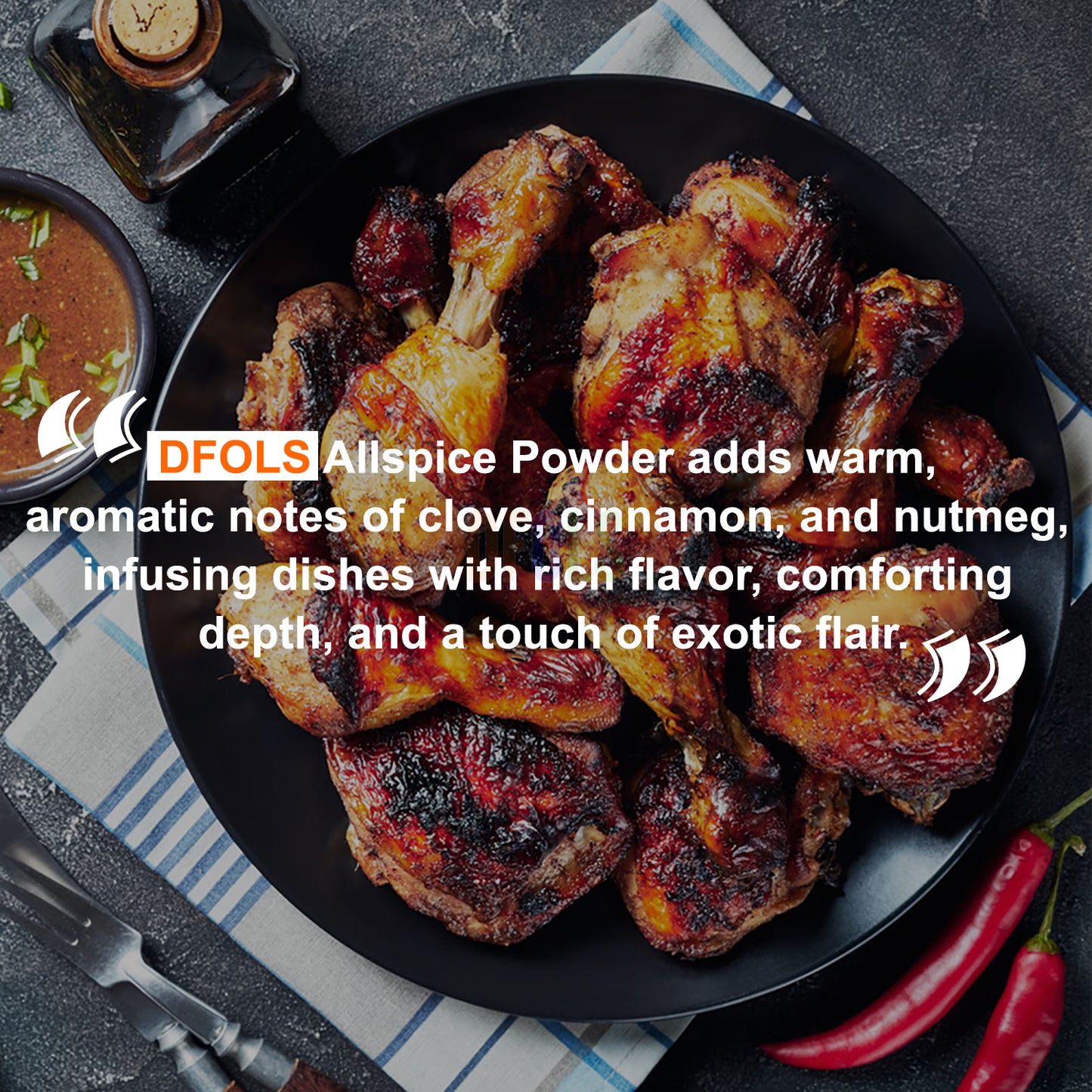 Organic Non-GMO Seasoning | Kosher, Salt-Free, Allergen-Free Spice Blend | Rich Spice Harmony for Everyday Cooking, Grilling, Marinades & Healthy Flavor - DFOLS