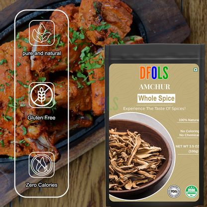 DFOLS Amchur Whole Spice Cooking 0.22lb 3.5oz 100g アムチュールパウダー